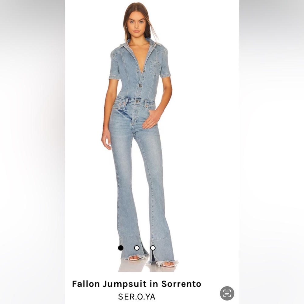Brand New SER.O.YA Fallon Denim Jumpsuit Size XS - Picture 4 of 17